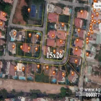 Bán đất Thảo Điền lô 375m2; 519m2