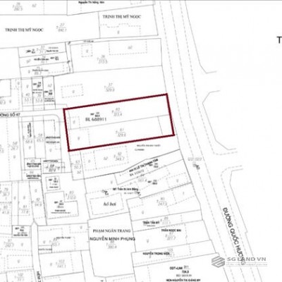 Bán nhà mặt tiền đường Quốc Hương