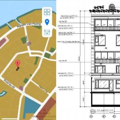 Bán tòa nhà tại Thảo Điền 996m2 sàn