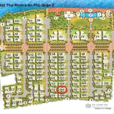 Cho thuê biệt thự Riviera An Phú