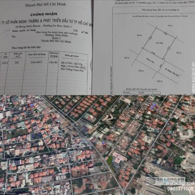 Bán lô đất khu biệt thự Fideco Thảo Điền