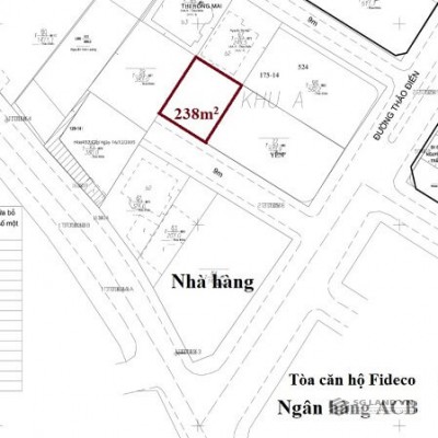 Bán lô đất khu biệt thự Fideco Thảo Điền