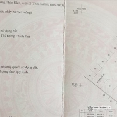 Bán đất Thảo Điền đường số 66