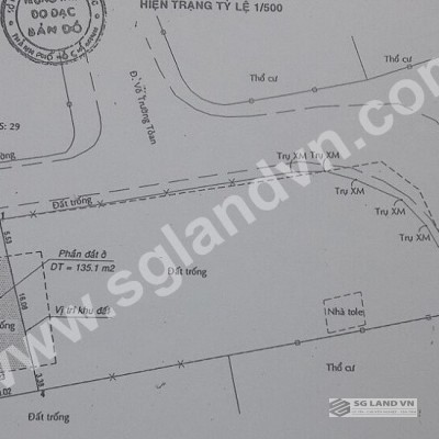 Bán đất Thảo Điền lô góc 2 mặt tiền đường Võ Trường Toản