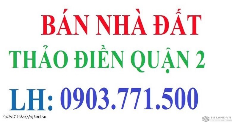 Bán Đất Thảo Điền Quận 2