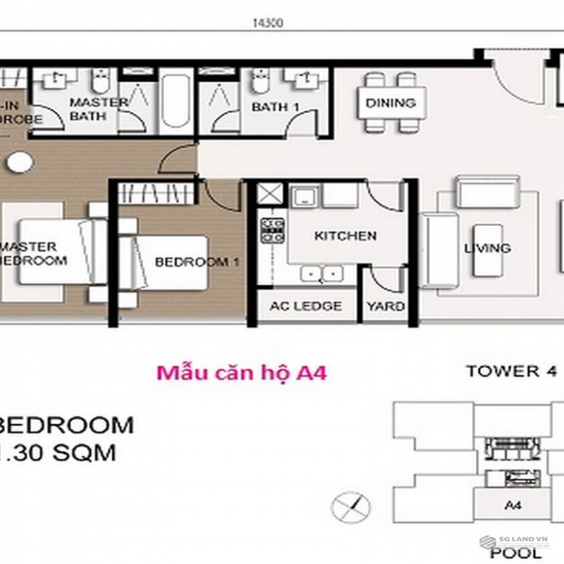 Bán căn hộ The Vista An Phú 2pn 4,7 tỷ