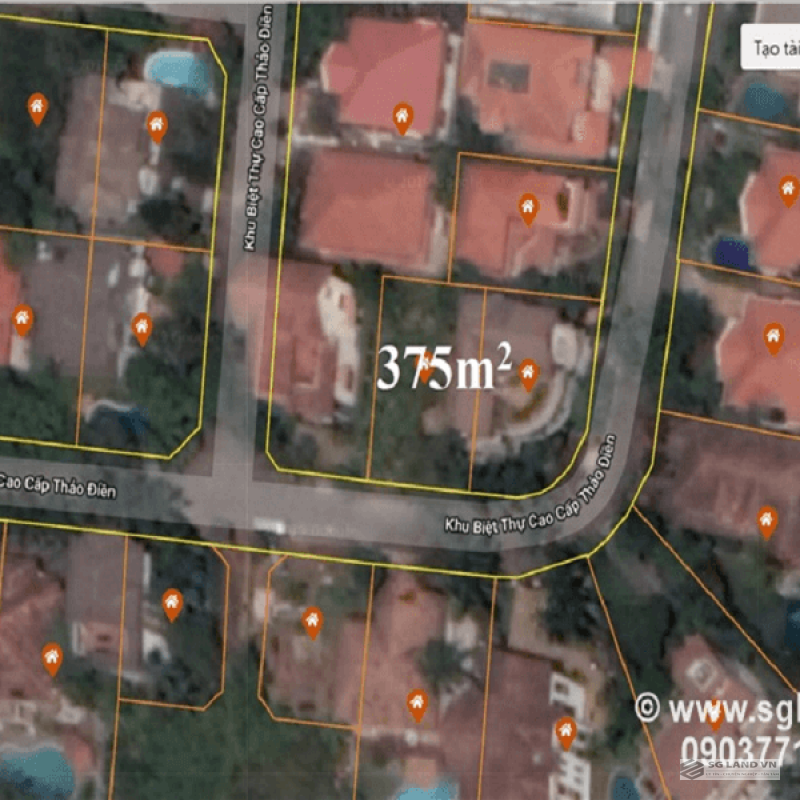 Bán đất Thảo Điền lô 375m2; 519m2